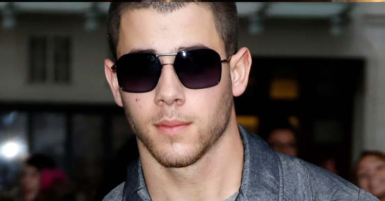 Nick Jonas in aviator sunglasses
