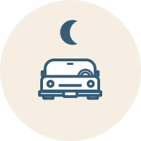 Night driving icon