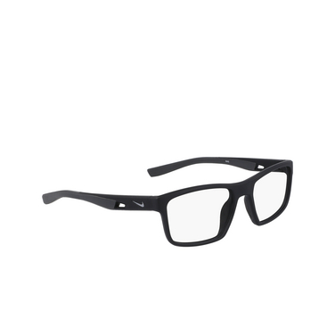 Lunettes de vue Nike 7015 001 matte black / dark grey - Vue trois quarts