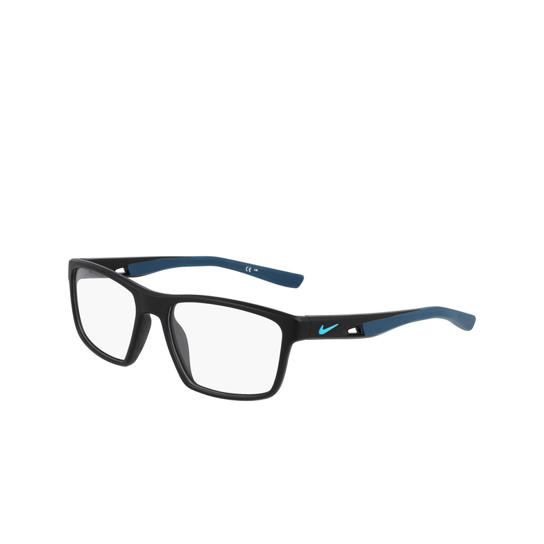 Nike 7015 Eyeglasses 004 matte black / space blue - 3/4