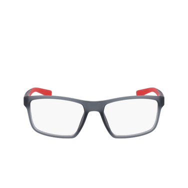 Lunettes de vue Nike 7015 034 matte dark grey / university red - Vue de face