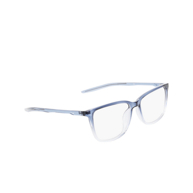 Gafas graduadas Nike 7019 461 diffused blue / football grey - Vista tres cuartos