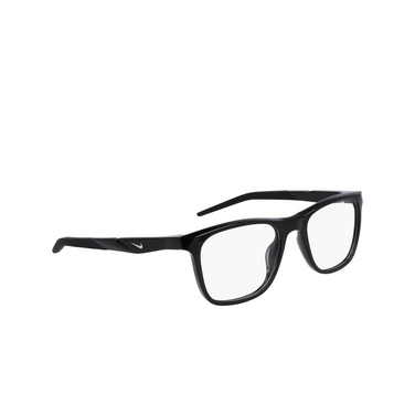 Nike 7056 Eyeglasses 001 black - three-quarters view