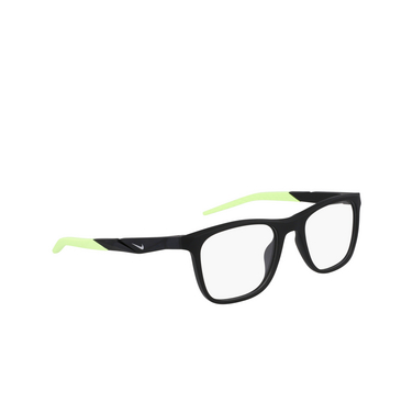 Gafas graduadas Nike 7056 003 matte black - Vista tres cuartos