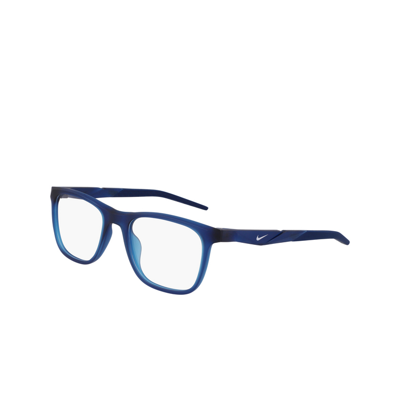 Lunettes de vue Nike 7056 423 matte industrial blue - 3/4