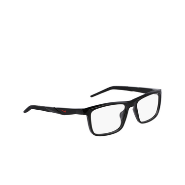 Nike 7057 Eyeglasses 001 black - three-quarters view