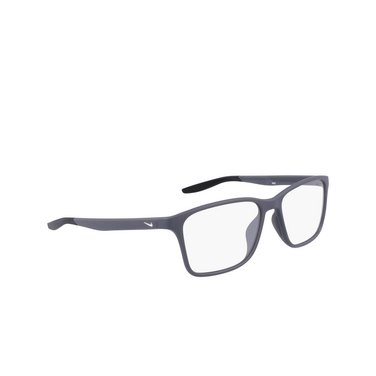 Nike 7117 Eyeglasses 034 matte dark grey / black - three-quarters view