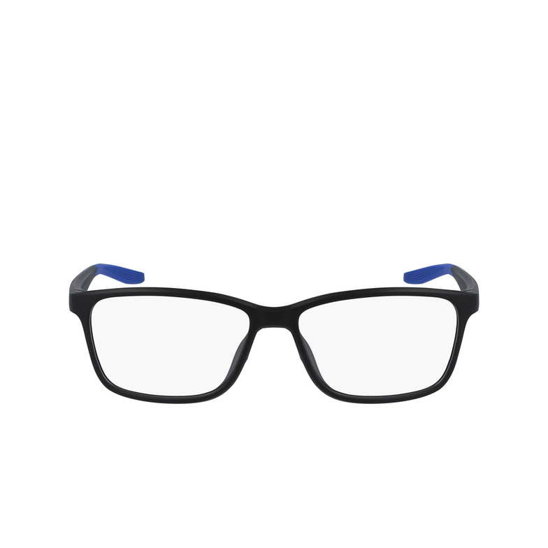 Nike 7118 Eyeglasses 008 matte black / racer blue - 1/4