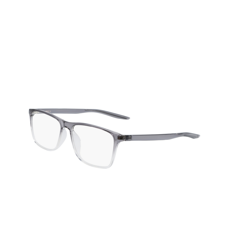 Nike 7125 Eyeglasses 035 dark grey / clear fade - 3/4