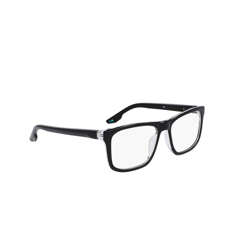 Lunettes de vue Nike 7163 010 black / crystal clear - 2/4