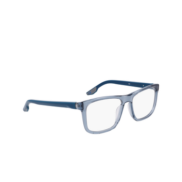 Gafas graduadas Nike 7163 456 crystal stone blue - Vista tres cuartos