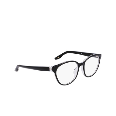 Gafas graduadas Nike 7164 010 black / crystal clear - Vista tres cuartos