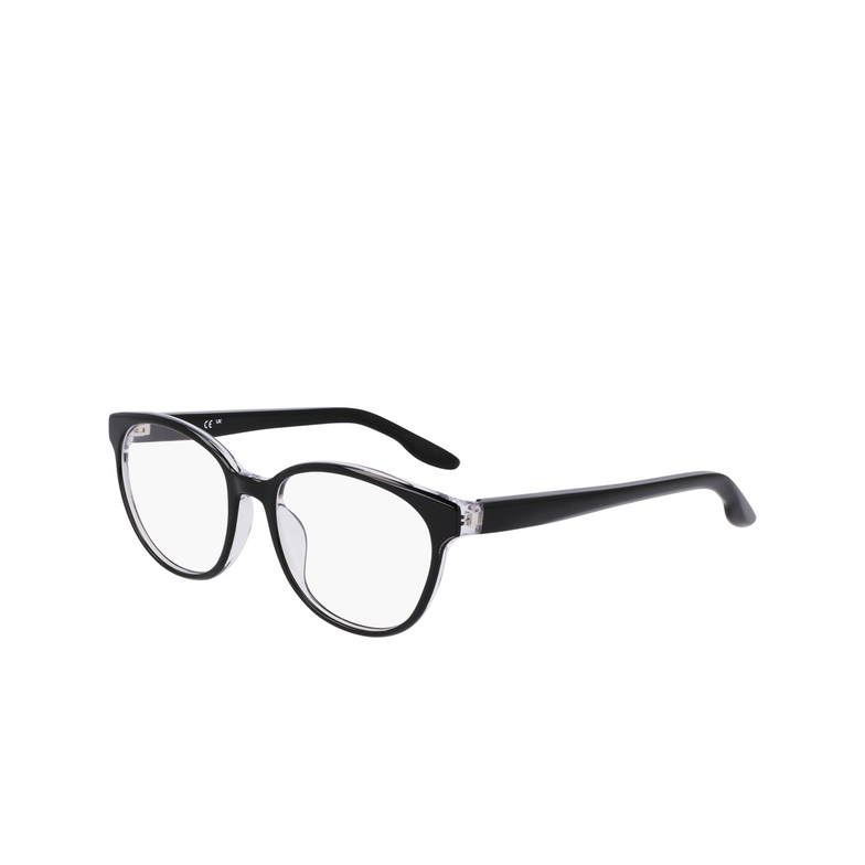 Nike 7164 Eyeglasses 010 black / crystal clear - 3/4