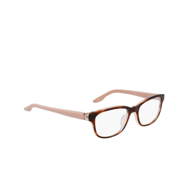 Nike 7165 Eyeglasses 243 tortoise / crystal blush - three-quarters view