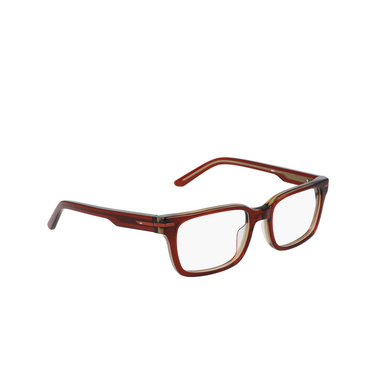 Nike 7174 Eyeglasses 617 cedar / amber laminate - three-quarters view