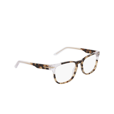 Gafas graduadas Nike 7180 249 khaki tortoise / clear - Vista tres cuartos