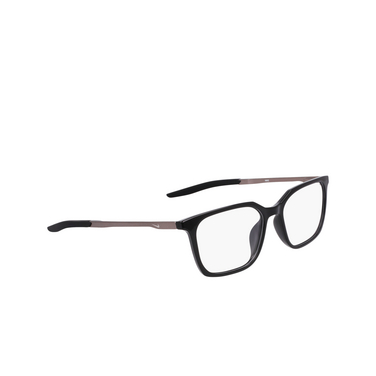 Nike 7227 Eyeglasses 001 black - three-quarters view