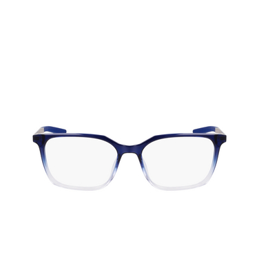 Nike 7227 Eyeglasses 416 blue void / crystal fade - front view