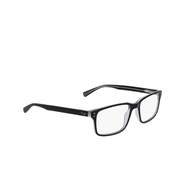 Nike 7240 Eyeglasses 002 black / clear - three-quarters view