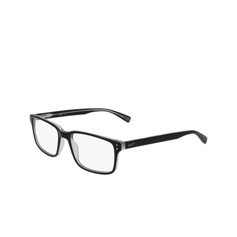 Nike 7240 Eyeglasses 002 black / clear - 3/4