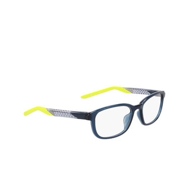 Nike 7277 Eyeglasses 412 armory navy - three-quarters view