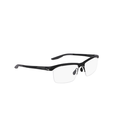 Gafas graduadas Nike 7402 001 matte black - Vista tres cuartos