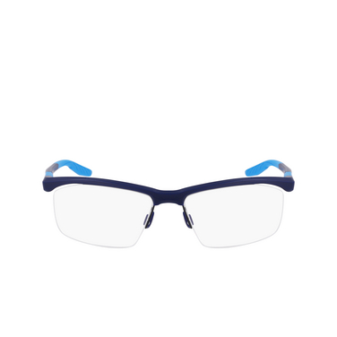 Lunettes de vue Nike 7402 410 matte midnight navy - Vue de face