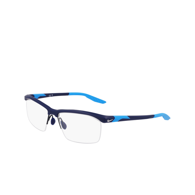 Nike 7402 Eyeglasses 410 matte midnight navy - 3/4