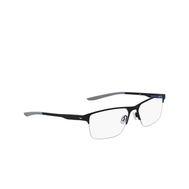 Lunettes de vue Nike 8045 004 satin black / wolf grey - Vue trois quarts