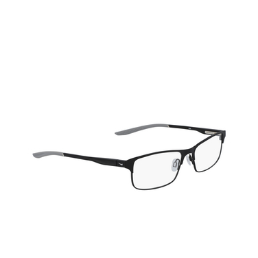 Nike 8046 Eyeglasses 003 satin black / wolf grey - three-quarters view