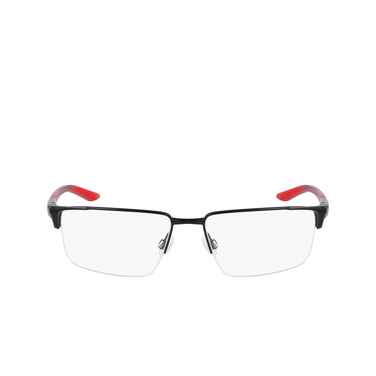 Lunettes de vue Nike 8054 006 satin black/matte team red - Vue de face