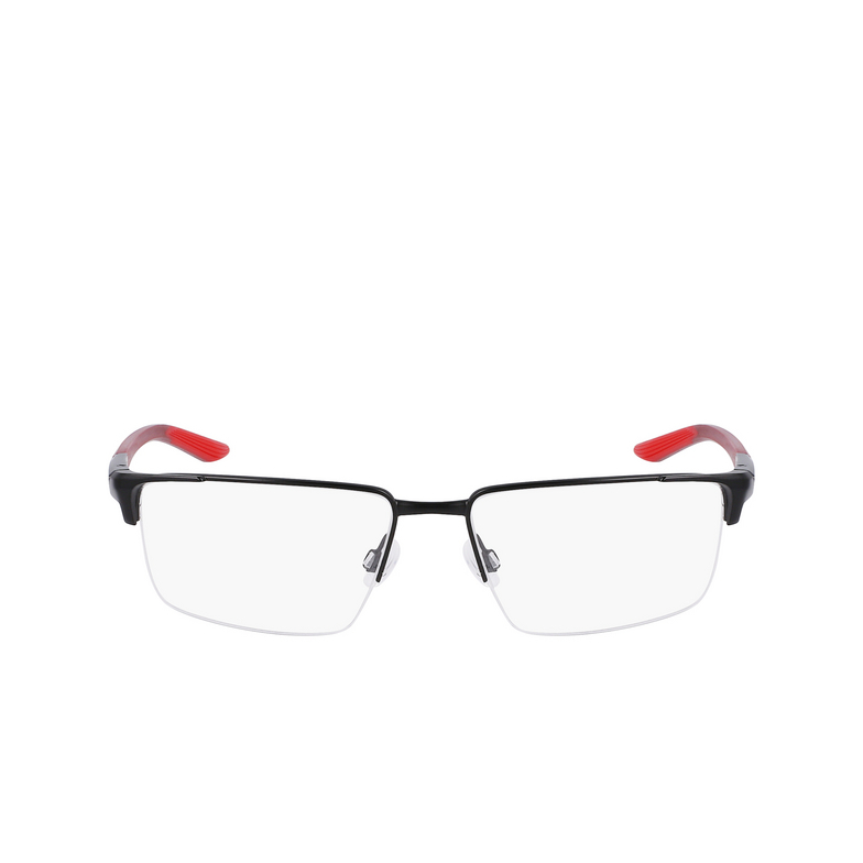 Nike 8054 Eyeglasses 006 satin black/matte team red - 1/4