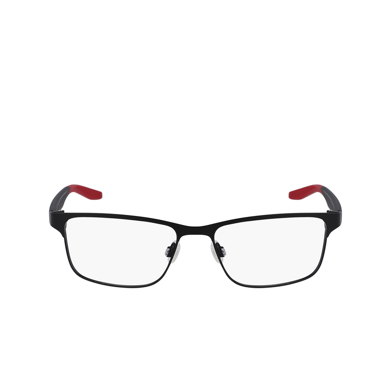 Nike 8130 Eyeglasses 073 satin black / gym red - 1/4