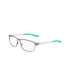 Lunettes de vue Nike 8157 070 satin gunmetal / stadium green - Vignette du produit 3/4