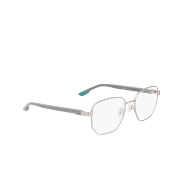 Gafas graduadas Nike 8400 045 satin silver / grey - Vista tres cuartos