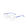 Nike 8401 Eyeglasses 045 shiny silver / blue - product thumbnail 3/4