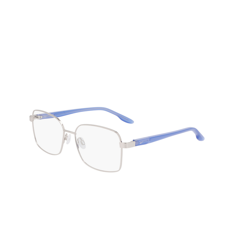 Gafas graduadas Nike 8401 045 shiny silver / blue - 3/4