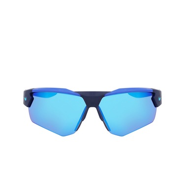 Nike CLOAK DUO Sunglasses 410 matte obsidian / blue mirror - front view