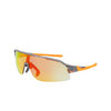 Nike FLYFREE SHIELD E Sunglasses 065 mt smok gry / road orag mir / clr - product thumbnail 3/4