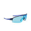 Nike FLYFREE SHIELD P Sunglasses 410 mat obsdian / polar blu mir / road - product thumbnail 2/4