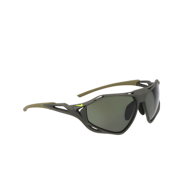 Nike IF1120X Sunglasses 355 matte sequoia / green - three-quarters view