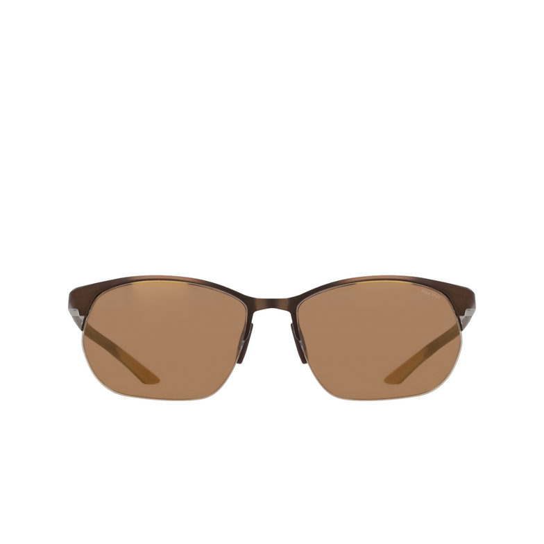 Nike IH0911X Sunglasses 201 brushed walnut / amber mirror - 1/3