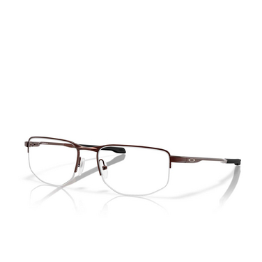 Oakley ADDAMS 0.5 Eyeglasses 303504 brushed grenache - three-quarters view