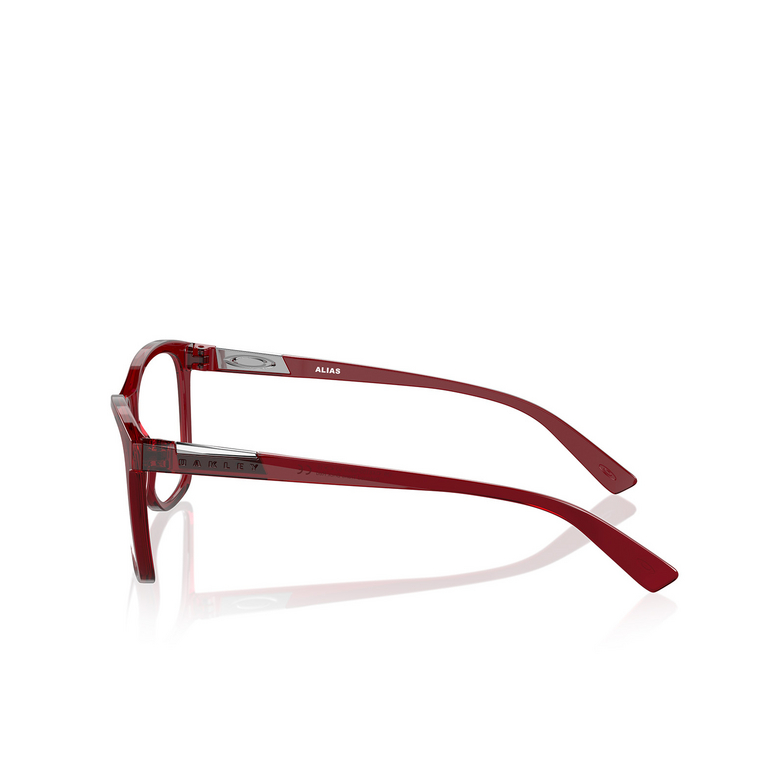 Oakley ALIAS Eyeglasses 815509 polished translucent brick red - 3/4