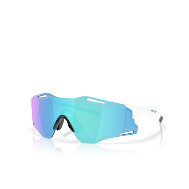 Occhiali da sole Oakley CYBR ZERO 951202 polished white - tre quarti