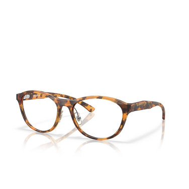 Oakley DRAW UP Eyeglasses 805708 matt ginger tortoise - three-quarters view