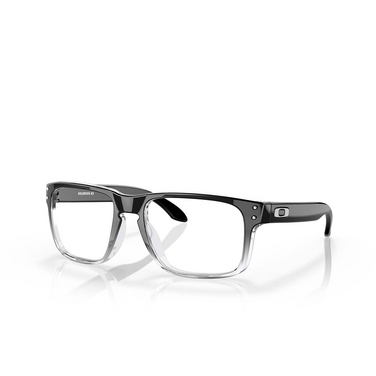 Oakley HOLBROOK RX Eyeglasses 815606 polished black clear fade - three-quarters view