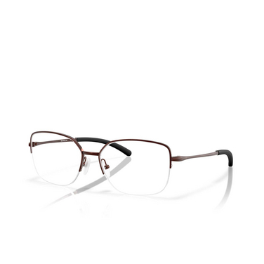 Oakley MOONGLOW Eyeglasses 300607 satin grenache - three-quarters view