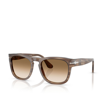 Persol ELIO 120851 striped brown - three-quarters view