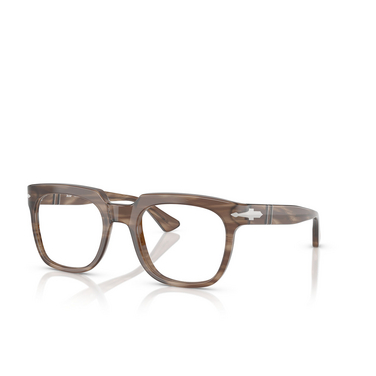 Persol PO3325V 1208 striped brown - three-quarters view
